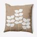 East Urban Home Simple Stems Indoor/Outdoor Throw Pillow Polyester/Polyfill blend in Brown | 18 H x 18 W x 7 D in | Wayfair