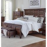 Wooden Bed in Weathered Burnished Brown