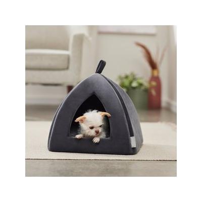Frisco Tent Covered Dog & Cat Bed, Gray, Small