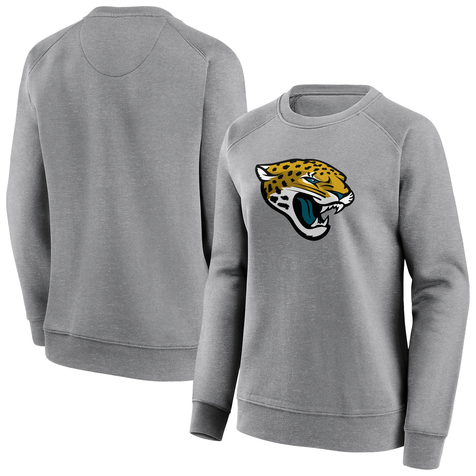 Jacksonville Jaguars Rundhals-Sweatshirt mit neutraler Farbe und Logo - Damen Image