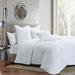 Michael Amini Gibson Linen Duvet Set Linen in White | Queen Duvet Cover + 4 Shams + 2 Pillows | Wayfair BCS-QD07-GIBSN-WHT