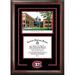 Patriot Frames NCAA USC TROJANS Spirit Graduate Diploma w/ Campus Images Lithograph Frame Wood in Brown/Red | 25.75 H x 18.75 W x 1.5 D in | Wayfair