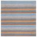 Blue/Gray 72 x 0.16 in Area Rug - Langley Street® Gulbranson Striped Handmade Flatweave Area Rug in Gray/Blue/Orange | 72 W x 0.16 D in | Wayfair