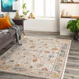 Paatan 4'3" x 5'7" Traditional Updated Traditional Farmhouse Blue/Bright Yellow/Brown/Cream/Dusty Coral/Light Beige/Dark Red/Peach/Yellow Area Rug - Hauteloom