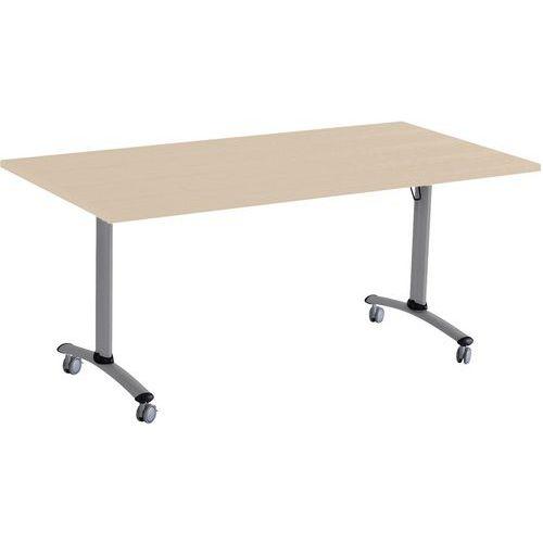 table abattante hv3 120x80 chene 25mm - alu