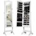 Mirrored Jewelry Cabinet Storage with Drawer and Led Lights - 18" x 14.5" x 63" ( L x W x H )