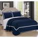 Chic Home 7-Piece Marla Navy Quilt in a Bag Quilt Set
