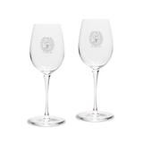 Georgetown Hoyas 2-Piece 12oz. Luigi Bormioli Titanium White Wine Glass Set