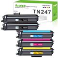 Aztech TN247 Toner Cartridges Compatible for Brother MFC L3750cdw TN-243CMYK TN243 DCP-L3550CDW MFC-L3750CDW MFC-L3770CDW HL-L3210CW MFC-L3710CW DCP-L3510CDW (Black Cyan Yellow Magenta, 5 Pack)