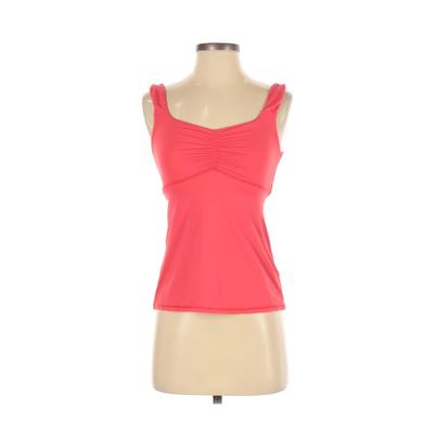Yaffa Activewear Active Tank Top: Pink Solid Activewear - Size Small