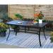 Lark Manor™ Argyri Rectangular 6 - Person 60" Long Outdoor Dining Set w/ Cushions Metal in Black | 60 W x 35 D in | Wayfair