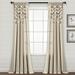 Boho Pom Pom Tassel Linen Window Curtain Panel Dark Linen Single 52X95 - Lush Decor 21T010113