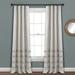 Vintage Stripe Yarn Dyed Cotton Window Curtain Panels Gray 40X108 Set - Lush Decor 21T010795