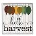 Stupell Industries Hello Harvest Greeting Autumn Leaves Foliage Illustration by CAD Designs - Textual Art in Brown | 12 H x 12 W x 1.5 D in | Wayfair