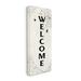 Stupell Industries Spooky Spiderweb Welcome Sign Festive Halloween Greeting by Sally Swatland - Textual Art Canvas in White | Wayfair