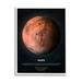 Stupell Industries Mars Red Planet Infographic Astrological Facts Outer Space by Design Fabrikken - Graphic Art Canvas in Black/Pink | Wayfair