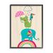 Stupell Industries Animals Standing On Rainbow Kid's Elephant Alligator Toucan by - Graphic Art Canvas | 20 H x 16 W x 2 D in | Wayfair