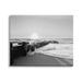 Stupell Industries Beach Tide Sea Foam Landscape Black White Photography Black Framed Giclee Texturized Art By Natalie Carpentieri Metal | Wayfair