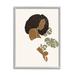 Stupell Industries Abstract Female Portrait Monsteras Minimal Earth Tones by Yuyu Pont - Wrapped Canvas Graphic Art Canvas in White | Wayfair