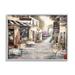 Stupell Industries Traditional Village City Architecture Charming Bistro Scene by Ruane Manning - Graphic Art Canvas in Gray/White | Wayfair