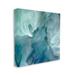 Stupell Industries Flower Petal Abstraction Cool Tone Florals by - Floater Frame Graphic Art Print Canvas in Blue | 24 H x 24 W x 1.5 D in | Wayfair