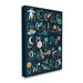 Stupell Industries Starry Space Alphabet Fantasy Constellations UFO ABC's by - Textual Art Canvas/Metal in Blue/Green | 40 H x 30 W x 2 D in | Wayfair