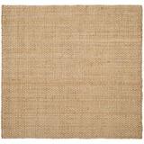 White 108 x 0.47 in Area Rug - Beachcrest Home™ Erroll Pollux Carolene Geometric Handmade Tufted Natural & Sisal | 108 W x 0.47 D in | Wayfair