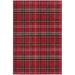 White 36 x 0.5 in Area Rug - Willa Arlo™ Interiors Hankinson Prague Plaid Red Area Rug Polypropylene | 36 W x 0.5 D in | Wayfair