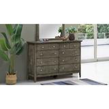 Glory Furniture Hammond 8 Drawer 59" Double Dresser Wood in Gray | 39 H x 59 W x 18 D in | Wayfair G5405-D