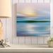Highland Dunes Foster 'Early Morning Zuma Beach' Acrylic Painting Print on Wrapped Canvas in Blue/Yellow | 18 H x 18 W x 1 D in | Wayfair