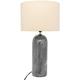 Lampe Mapu céramique marbré beige H48 cm Atmosphera créateur d'intérieur - Noir et blanc