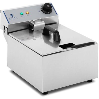 Royal Catering - Elektrische Profi Fritteuse Kaltzonen Kapazität 10 l Fritöse Edelstahl 3200W Image