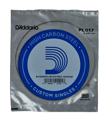 Daddario PL017 Einzelsaite für E-Gitarre oder Westerngitarre