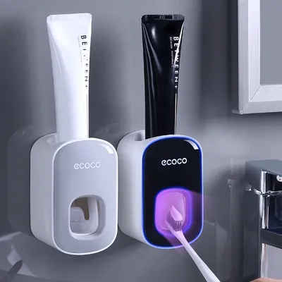 Distributeur automatique de dentifrice presse-dentifrice porte-brosse à dents anti-poussière