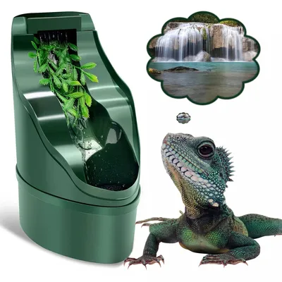 Goutteur d'eau de fontaine à boire de reptile distributeur d'eau de dragon barbu adapté à la salle