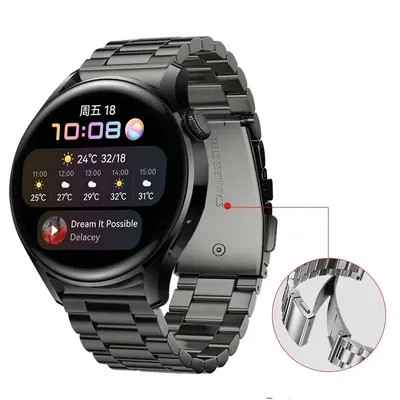 Bracelet en alliage de titane 22mm/20mm pour Samsung Watch 6/5/4/3 Huawei Watch 4/3/GT4-3-2 Bracelet
