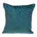 Parkland Collection Sora Transitional Quilted Teal Throw Pillow