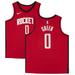"Jalen Green Houston Rockets Autographed Red Nike 2021-22 Icon Edition Swingman Jersey"