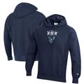 Men's Champion Navy Howard Bison Reverse Weave Fleece Pullover Hoodie