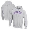 Men's Champion Heathered Gray Alcorn State Braves Reverse Weave Fleece Pullover Hoodie