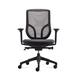 Friant Tango Ergonomic Task Chair w/ Soft PU Cover, Armrests, Elastic Mesh Backrest Upholstered in Black | 39 H x 26 W x 25 D in | Wayfair