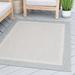 White 24 x 0.09 in Indoor/Outdoor Area Rug - Three Posts™ Deerwood Flatweave Gray Indoor/Outdoor Area Rug Polypropylene | 24 W x 0.09 D in | Wayfair