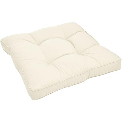 Loungekissen Xluna Sitz Natur, 60x60x10 cm - Beautissu Image