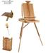 Jullian Escort French Style Easel Includes Travel Sketchbox with 12 Inch Drawer Wooden PAllete and Shoulder Strap - BirchWood