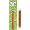 ChiaoGoo 5 Inch (13 cm) SPIN Knitting Needle Tip Bamboo - Size US-10.5 (6.5 mm)