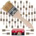 US Art Supply 48 Pack of 2 inch Paint and Chip Paint Brushes for Paint Stains Varnishes Glues and Gesso