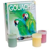 Jack Richeson Non-Toxic Gouache Paint Set 1.35 Ounce Plastic Jar Assorted Opaque Color Set of 12