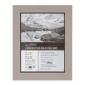 Crescent Select Conservation Solids Pre-Cut Double Mat - Gray/Dark Gray 4 ply 16 x 20