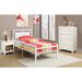 Full Size Metal Bed with Padded Headboard, Black