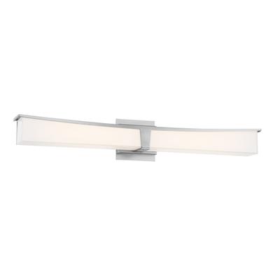 George Kovacs Plane Brushed Nickel And Frosted Aquarium LED Light Bath